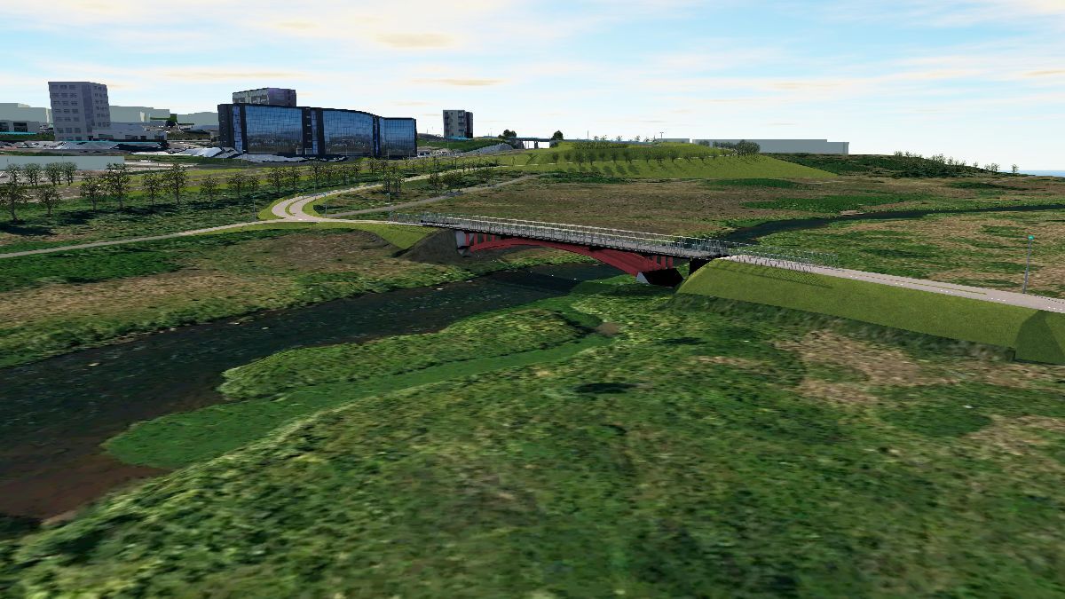 Framkvæmdir hafnar við nýja göngu- og hjólabrú yfir Dimmu