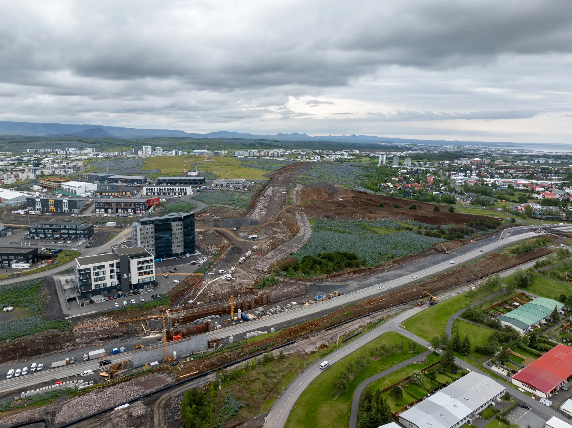 Góður gangur í framkvæmdum við Arnarnesveg