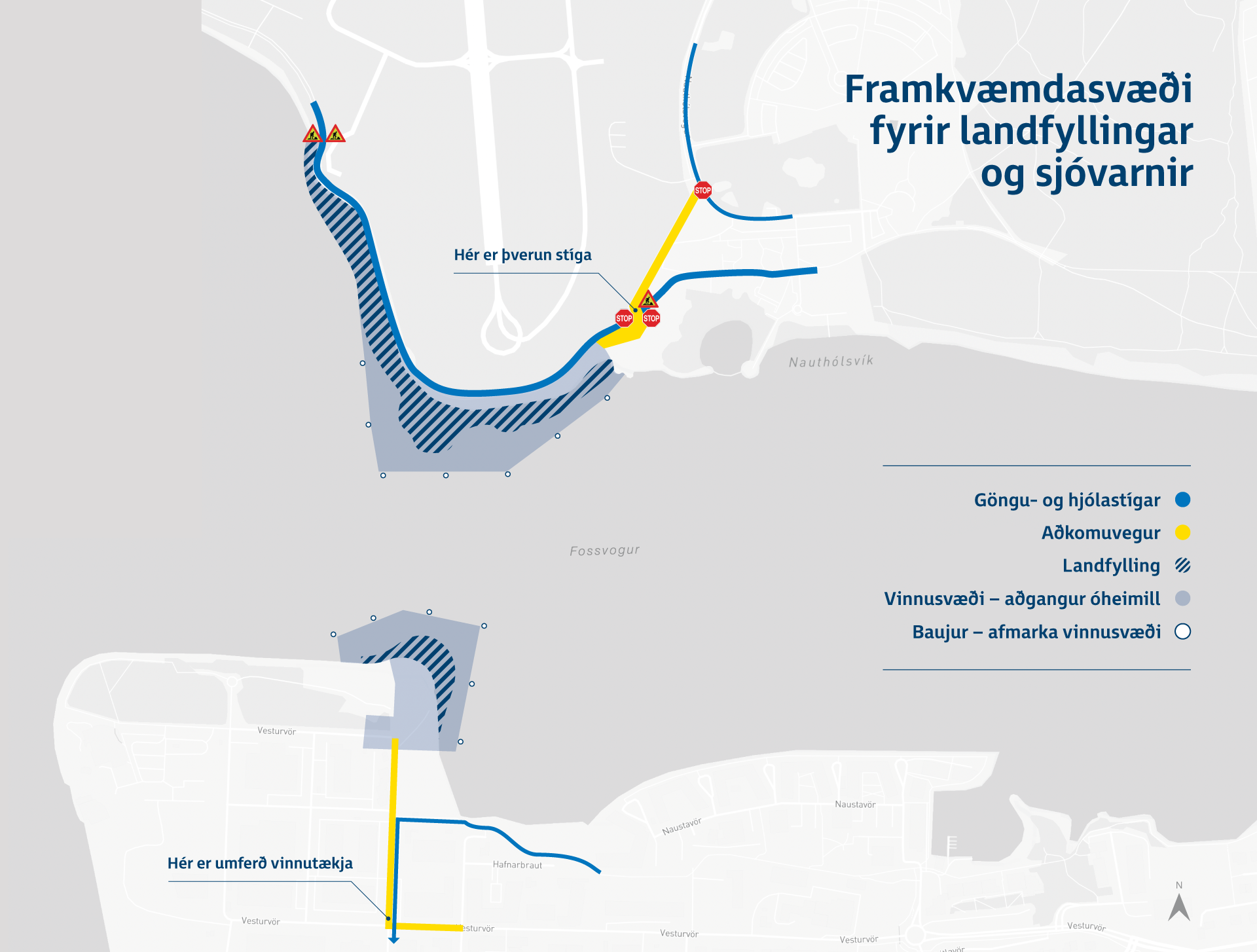 Upplýsingasíða um framkvæmdir fyrir Fossvogsbrú