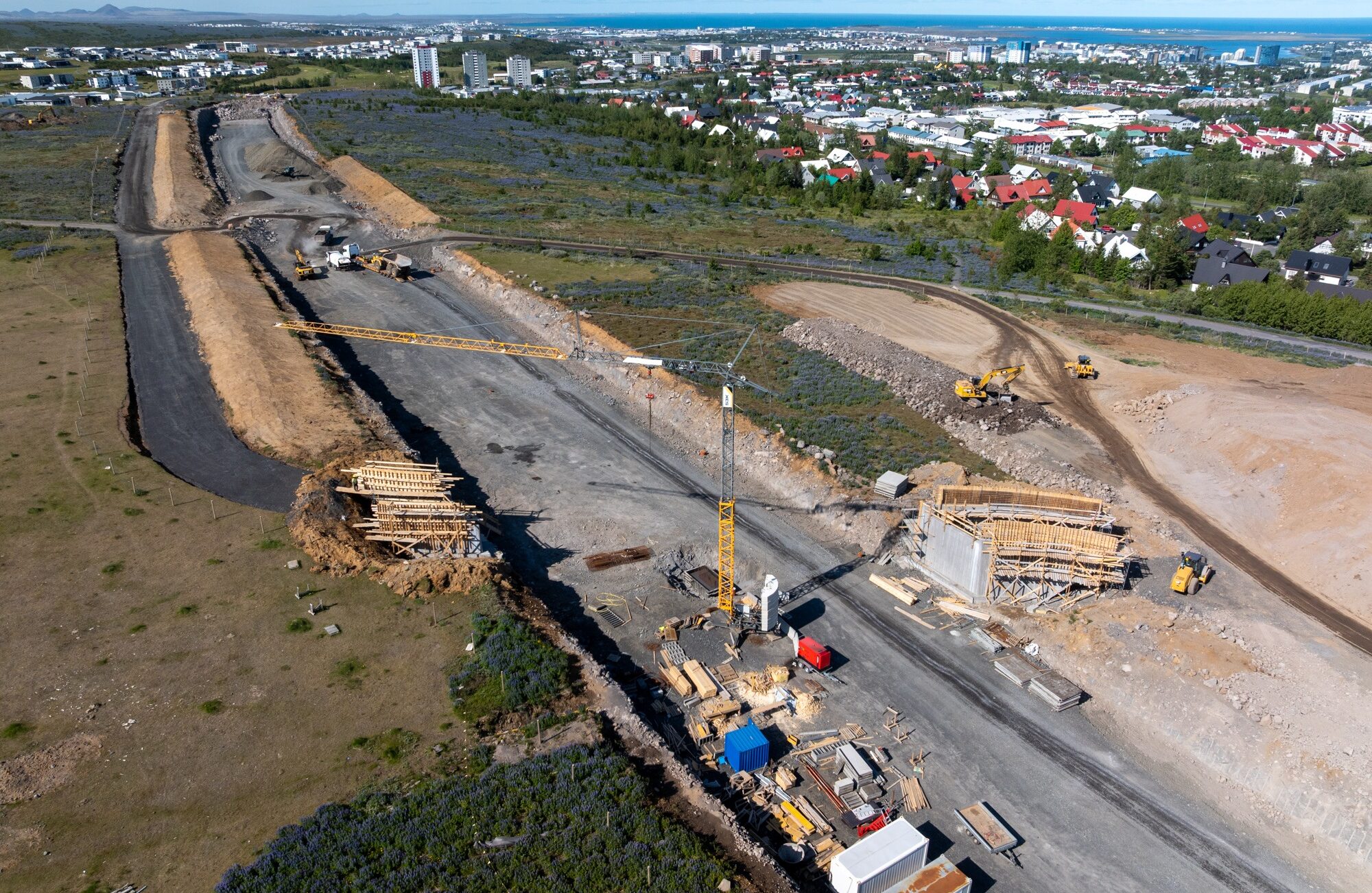 Nýr Arnarnesvegur að mótast